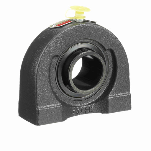 Sealmaster TB-20R Mounted Ball Bearings, Black Oxide Bearing, Tapped Base Pillow Block Bearings, 1-1/4" Diameter, Cast Iron Housing, Set Screw Locking, Felt Labyrinth Seal, Wide Inner Race