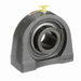 Sealmaster TB-20 Mounted Ball Bearings, Black Oxide Bearing, Tapped Base Pillow Block Bearings, 1-1/4" Diameter, Cast Iron Housing, Set Screw Locking, Felt Labyrinth Seal, Wide Inner Race