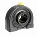 Sealmaster TB-24 HT Mounted Ball Bearings, Black Oxide Bearing, Tapped Base Pillow Block Bearings, 1-1/2" Diameter, Cast Iron Housing, Set Screw Locking, Nomex Seal, High Temperature Seal, High Temperature Grease, Wide Inner Race