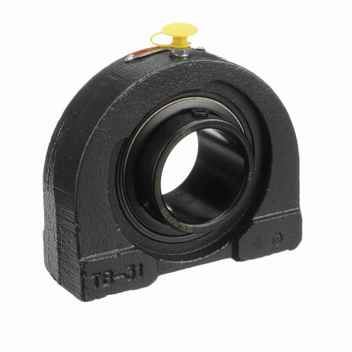 Sealmaster TB-32R Mounted Ball Bearings, Black Oxide Bearing, Tapped Base Pillow Block Bearings, 2" Diameter, Cast Iron Housing, Set Screw Locking, Felt Labyrinth Seal, Wide Inner Race