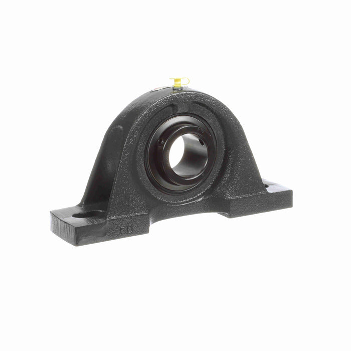 Sealmaster MHP-31 Mounted Ball Bearings, Black Oxide Bearing, Pillow Block Bearings, 1-15/16" Diameter, Cast Iron Housing, Set Screw Locking, Felt Labyrinth Seal, Wide Inner Race