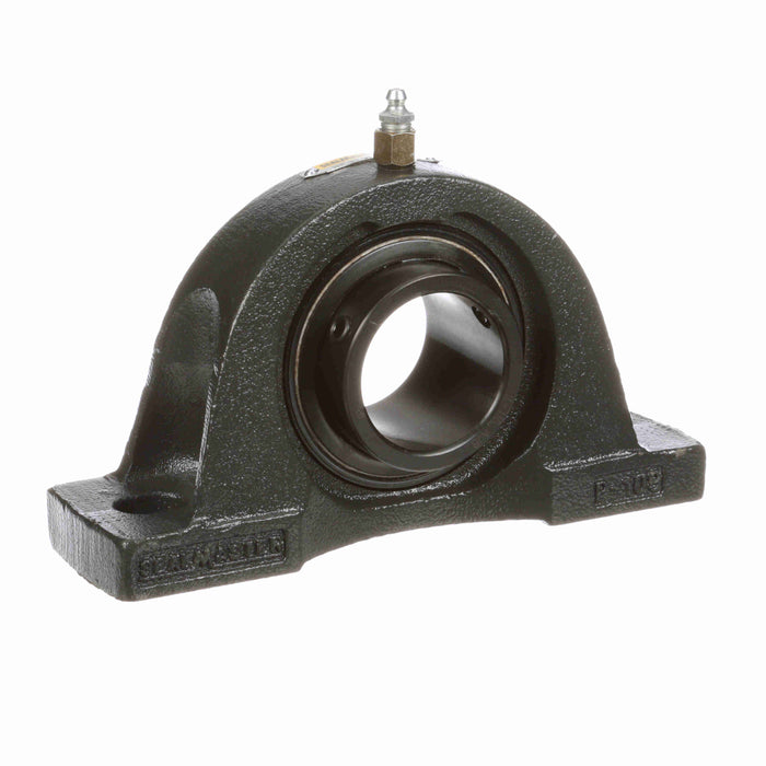 Sealmaster NP-31 VL Mounted Ball Bearings, Black Oxide Bearing, Pillow Block Bearings, 1-15/16" Diameter, Cast Iron Housing, Set Screw Locking, Felt Labyrinth Seal, High Temperature, Wide Inner Race