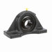 Sealmaster MFP-31 Mounted Ball Bearings, Black Oxide Bearing, 4 Bolt Pillow Block Bearings, 1-15/16" Diameter, Cast Iron Housing, Set Screw Locking, Felt Labyrinth Seal, Wide Inner Race