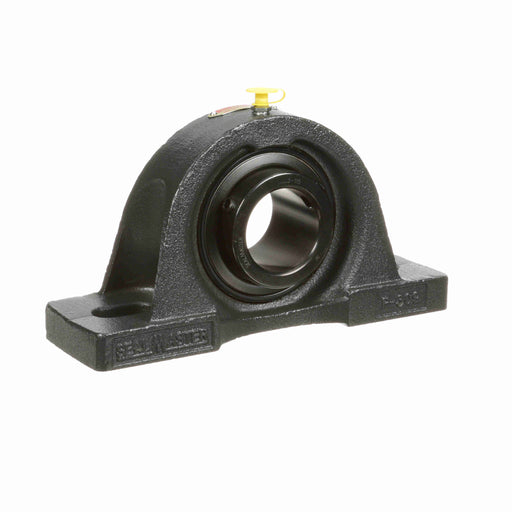 Sealmaster MP-31 Mounted Ball Bearings, Black Oxide Bearing, Pillow Block Bearings, 1-15/16" Diameter, Cast Iron Housing, Set Screw Locking, Felt Labyrinth Seal, Wide Inner Race