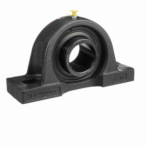 Sealmaster MP-36 Mounted Ball Bearings, Black Oxide Bearing, Pillow Block Bearings, 2-1/4" Diameter, Cast Iron Housing, Set Screw Locking, Felt Labyrinth Seal, Wide Inner Race