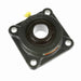 Sealmaster MSF-24 Mounted Ball Bearings, Black Oxide Bearing, 4 Bolt Flange Bearings, 1-1/2" Diameter, Cast Iron Housing, Set Screw Locking, Felt Labyrinth Seal, Wide Inner Race