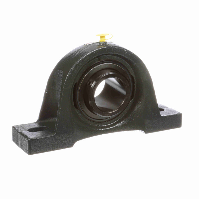 Sealmaster MSPD-32 Mounted Ball Bearings, Black Oxide Bearing, Pillow Block Bearings, 2" Diameter, Cast Iron Housing, Double Set Screw Locking, Felt Labyrinth Seal, Wide Inner Race