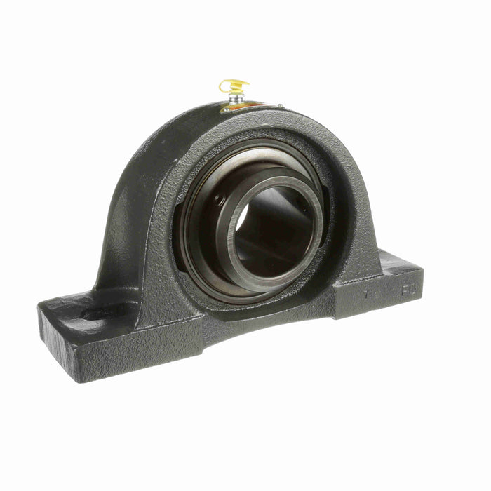 Sealmaster MPD-39 Mounted Ball Bearings, Black Oxide Bearing, Pillow Block Bearings, 2-7/16" Diameter, Cast Iron Housing, Double Set Screw Locking, Felt Labyrinth Seal, Wide Inner Race