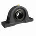 Sealmaster MPD-43 Mounted Ball Bearings, Black Oxide Bearing, Pillow Block Bearings, 2-11/16" Diameter, Cast Iron Housing, Double Set Screw Locking, Felt Labyrinth Seal, Wide Inner Race