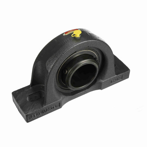 Sealmaster MPD-47 Mounted Ball Bearings, Black Oxide Bearing, Pillow Block Bearings, 2-15/16" Diameter, Cast Iron Housing, Double Set Screw Locking, Felt Labyrinth Seal, Wide Inner Race