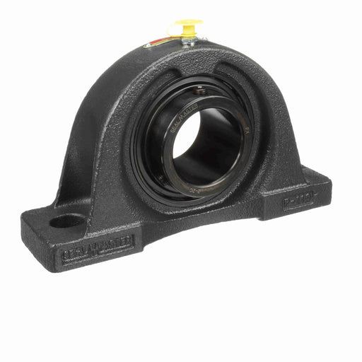 Sealmaster NP-32C Mounted Ball Bearings, Black Oxide Bearing, Pillow Block Bearings, 2" Diameter, Cast Iron Housing, Set Screw Locking, Contact Seal, Wide Inner Race