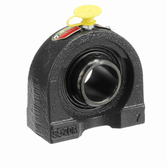 Sealmaster TB-19C RM Mounted Ball Bearings, Black Oxide Bearing, Tapped Base Pillow Block Bearings, 1-3/16" Diameter, Cast Iron Housing, Set Screw Locking, Contact Seal, Reduced Maintenance - Lubed for Life, Wide Inner Race