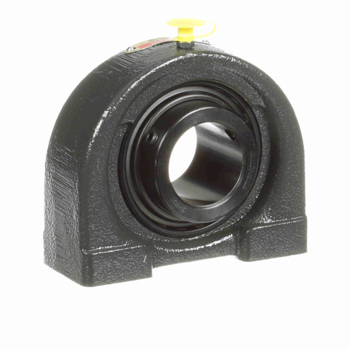 Sealmaster TB-26C Mounted Ball Bearings, Black Oxide Bearing, Tapped Base Pillow Block Bearings, 1-5/8" Diameter, Cast Iron Housing, Set Screw Locking, Contact Seal, Wide Inner Race