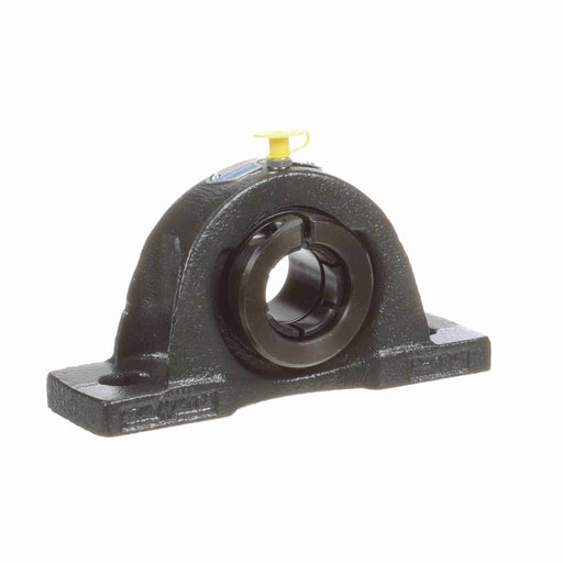 Sealmaster NP-206TM Mounted Ball Bearings, Black Oxide Bearing, Pillow Block Bearings, 30mm Diameter, Cast Iron Housing, Concentric Locking, Felt Labyrinth Seal, Wide Inner Race