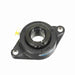 Sealmaster SFT-208TMC Mounted Ball Bearings, Black Oxide Bearing, 2 Bolt Flange Bearings, 40mm Diameter, Cast Iron Housing, Concentric Locking, Contact Seal, Wide Inner Race