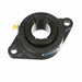 Sealmaster SFT-210TMC Mounted Ball Bearings, Black Oxide Bearing, 2 Bolt Flange Bearings, 50mm Diameter, Cast Iron Housing, Concentric Locking, Contact Seal, Wide Inner Race