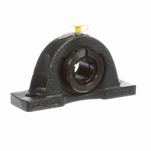 Sealmaster NP-18T Mounted Ball Bearings, Black Oxide Bearing, Pillow Block Bearings, 1-1/8" Diameter, Cast Iron Housing, Concentric Locking, Felt Labyrinth Seal, Wide Inner Race