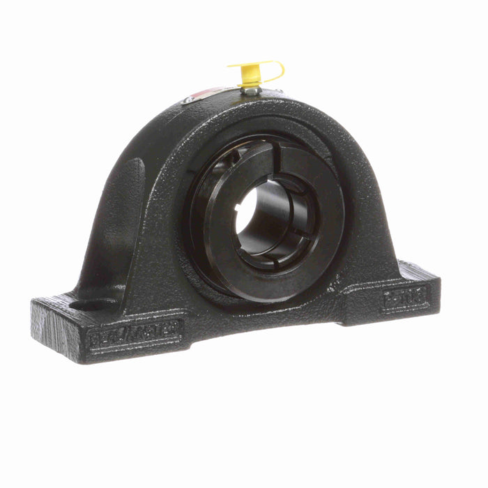 Sealmaster NP-20T Mounted Ball Bearings, Black Oxide Bearing, Pillow Block Bearings, 1-1/4" Diameter, Cast Iron Housing, Concentric Locking, Felt Labyrinth Seal, Wide Inner Race