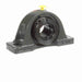 Sealmaster NP-24T Mounted Ball Bearings, Black Oxide Bearing, Pillow Block Bearings, 1-1/2" Diameter, Cast Iron Housing, Concentric Locking, Felt Labyrinth Seal, Wide Inner Race