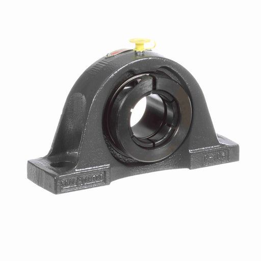 Sealmaster NP-27T Mounted Ball Bearings, Black Oxide Bearing, Pillow Block Bearings, 1-11/16" Diameter, Cast Iron Housing, Concentric Locking, Felt Labyrinth Seal, Wide Inner Race