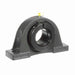 Sealmaster NP-35T Mounted Ball Bearings, Black Oxide Bearing, Pillow Block Bearings, 2-3/16" Diameter, Cast Iron Housing, Concentric Locking, Felt Labyrinth Seal, Wide Inner Race