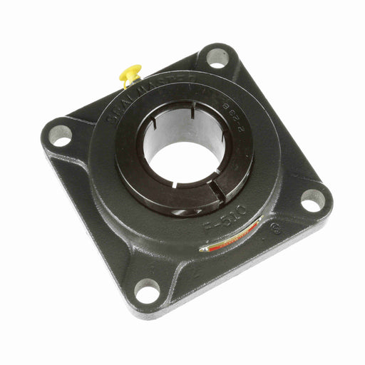 Sealmaster SF-34T Mounted Ball Bearings, Black Oxide Bearing, 4 Bolt Flange Bearings, 2-1/8" Diameter, Cast Iron Housing, Concentric Locking, Felt Labyrinth Seal, Wide Inner Race