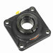 Sealmaster SF-35T HT Mounted Ball Bearings, Black Oxide Bearing, 4 Bolt Flange Bearings, 2-3/16" Diameter, Cast Iron Housing, Concentric Locking, Nomex Seal, High Temperature Seal, High Temperature Grease, Wide Inner Race