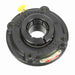 Sealmaster SFC-24T XLO Mounted Ball Bearings, Black Oxide Bearing, 4 Bolt Piloted Flange Bearings, 1-1/2" Diameter, Cast Iron Housing, Concentric Locking, Felt Labyrinth Seal, Extra Low Drag, Wide Inner Race