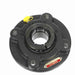 Sealmaster SFC-26T Mounted Ball Bearings, Black Oxide Bearing, 4 Bolt Piloted Flange Bearings, 1-5/8" Diameter, Cast Iron Housing, Concentric Locking, Felt Labyrinth Seal, Wide Inner Race