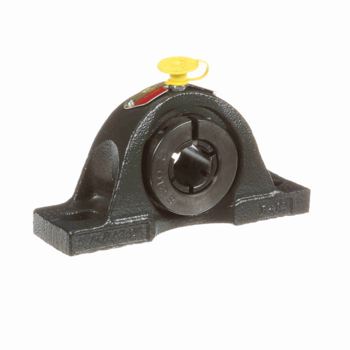 Sealmaster NPL-12T Mounted Ball Bearings, Black Oxide Bearing, Pillow Block Bearings, 3/4" Diameter, Cast Iron Housing, Concentric Locking, Felt Labyrinth Seal, Wide Inner Race