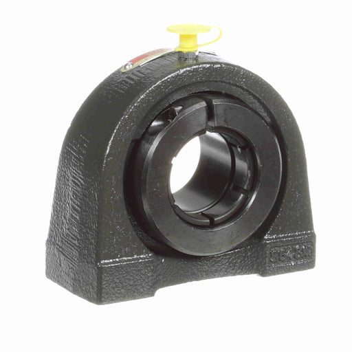 Sealmaster TB-23T Mounted Ball Bearings, Black Oxide Bearing, Tapped Base Pillow Block Bearings, 1-7/16" Diameter, Cast Iron Housing, Concentric Locking, Felt Labyrinth Seal, Wide Inner Race