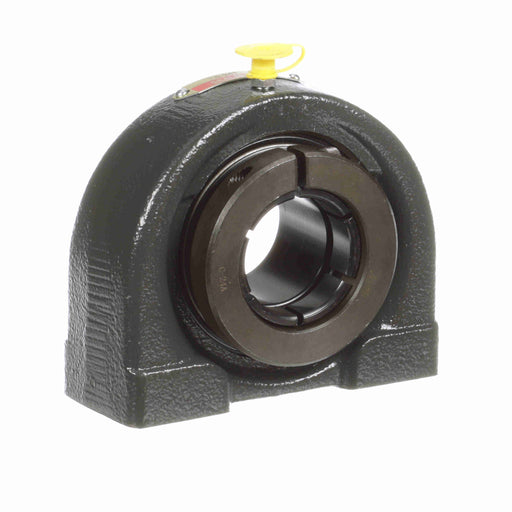 Sealmaster TB-24T Mounted Ball Bearings, Black Oxide Bearing, Tapped Base Pillow Block Bearings, 1-1/2" Diameter, Cast Iron Housing, Concentric Locking, Felt Labyrinth Seal, Wide Inner Race