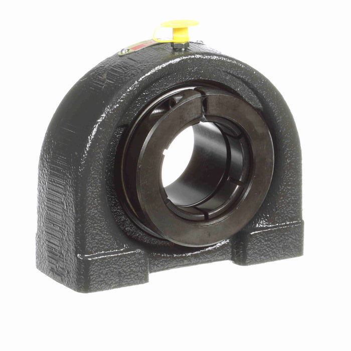 Sealmaster TB-28T Mounted Ball Bearings, Black Oxide Bearing, Tapped Base Pillow Block Bearings, 1-3/4" Diameter, Cast Iron Housing, Concentric Locking, Felt Labyrinth Seal, Wide Inner Race