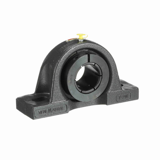 Sealmaster MP-35T Mounted Ball Bearings, Black Oxide Bearing, Pillow Block Bearings, 2-3/16" Diameter, Cast Iron Housing, Concentric Locking, Felt Labyrinth Seal, Wide Inner Race