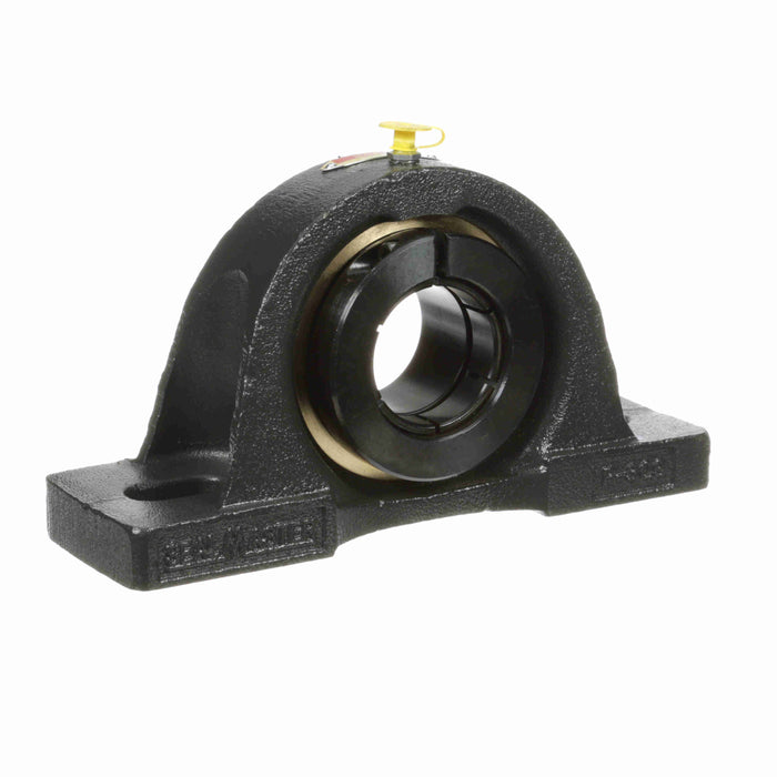 Sealmaster EMP-31T Mounted Ball Bearings, Black Oxide Bearing, Pillow Block Bearings, 1-15/16" Diameter, Cast Iron Housing, Concentric Locking, Felt Labyrinth Seal, Wide Inner Race