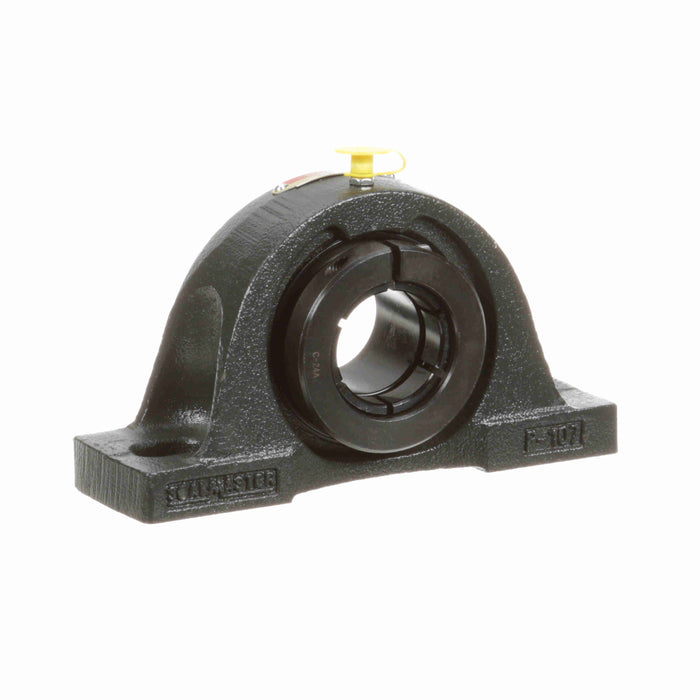 Sealmaster NP-24TC Mounted Ball Bearings, Black Oxide Bearing, Pillow Block Bearings, 1-1/2" Diameter, Cast Iron Housing, Concentric Locking, Contact Seal, Wide Inner Race