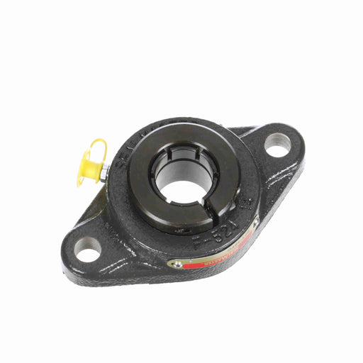 Sealmaster SFT-16TC Mounted Ball Bearings, Black Oxide Bearing, 2 Bolt Flange Bearings, 1" Diameter, Cast Iron Housing, Concentric Locking, Contact Seal, Wide Inner Race