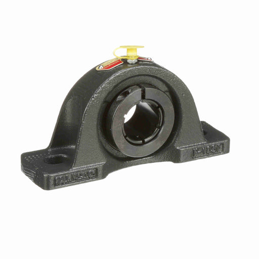 Sealmaster NPL-19TC Mounted Ball Bearings, Black Oxide Bearing, Pillow Block Bearings, 1-3/16" Diameter, Cast Iron Housing, Concentric Locking, Contact Seal, Wide Inner Race