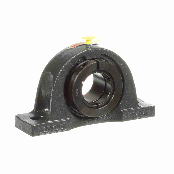 Sealmaster NPL-27TC Mounted Ball Bearings, Black Oxide Bearing, Pillow Block Bearings, 1-11/16" Diameter, Cast Iron Housing, Concentric Locking, Contact Seal, Wide Inner Race