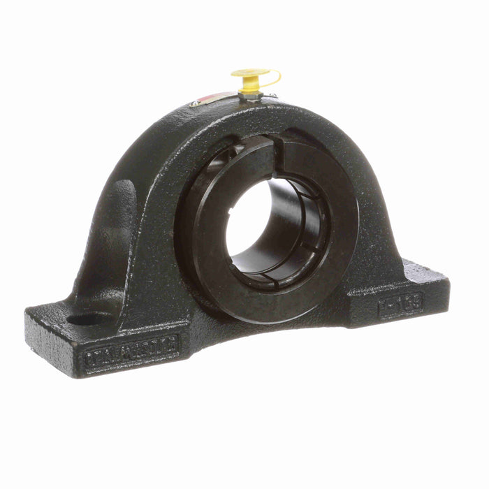 Sealmaster NPL-31TC Mounted Ball Bearings, Black Oxide Bearing, Pillow Block Bearings, 1-15/16" Diameter, Cast Iron Housing, Concentric Locking, Contact Seal, Wide Inner Race