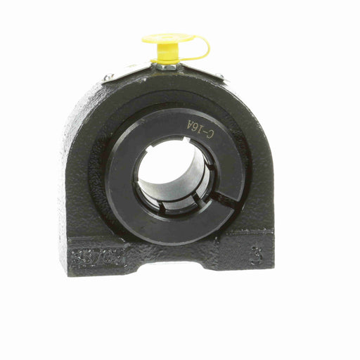 Sealmaster TB-16TC Mounted Ball Bearings, Black Oxide Bearing, Tapped Base Pillow Block Bearings, 1" Diameter, Cast Iron Housing, Concentric Locking, Contact Seal, Wide Inner Race