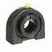 Sealmaster TB-20TC Mounted Ball Bearings, Black Oxide Bearing, Tapped Base Pillow Block Bearings, 1-1/4" Diameter, Cast Iron Housing, Concentric Locking, Contact Seal, Wide Inner Race