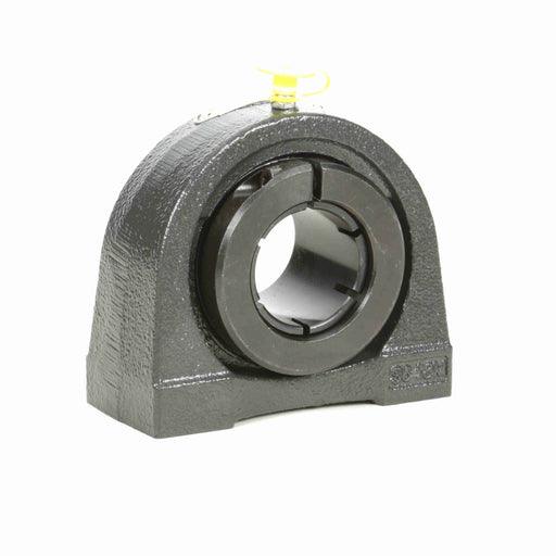 Sealmaster TB-23TC Mounted Ball Bearings, Black Oxide Bearing, Tapped Base Pillow Block Bearings, 1-7/16" Diameter, Cast Iron Housing, Concentric Locking, Contact Seal, Wide Inner Race