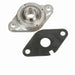 Sealmaster CRBFTS-PN205 RMW Mounted Ball Bearings, Phosphorous Nickel Coated Bearing, 2 Bolt Flange Bearings, 25mm Diameter, Stainless Steel Housing, Set Screw Locking, High Performance Seal (HPS), Reduced Maintenance - Lubed for Life, Machined For Bolt on End Cap and Backside Shield Included, Wide Inner Race