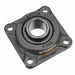 Sealmaster PVR-1450 Mounted Ball Bearings, Black Oxide Bearing, Tapped Base Pillow Block Bearings, 2" Diameter, Cast Iron Housing, Set Screw Locking, High Temperature, Wide Inner Race