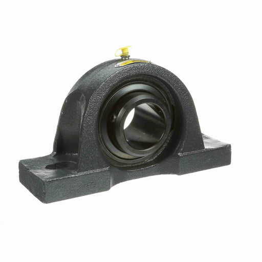 Sealmaster MPD-38 CXU Mounted Ball Bearings, Black Oxide Bearing, Pillow Block Bearings, 2-3/8" Diameter, Cast Iron Housing, Double Set Screw Locking, Felt Labyrinth Seal, Air Handling Housing Fit, Wide Inner Race