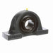 Sealmaster MP-35 CXU Mounted Ball Bearings, Black Oxide Bearing, Pillow Block Bearings, 2-3/16" Diameter, Cast Iron Housing, Set Screw Locking, Felt Labyrinth Seal, Air Handling Housing Fit, Wide Inner Race