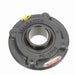 Sealmaster SFC-210 Mounted Ball Bearings, Black Oxide Bearing, 4 Bolt Piloted Flange Bearings, 50mm Diameter, Cast Iron Housing, Set Screw Locking, Felt Labyrinth Seal, Wide Inner Race