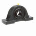 Sealmaster MP-308 Mounted Ball Bearings, Black Oxide Bearing, Pillow Block Bearings, 40mm Diameter, Cast Iron Housing, Set Screw Locking, Felt Labyrinth Seal, Wide Inner Race