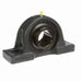 Sealmaster MP-311 Mounted Ball Bearings, Black Oxide Bearing, Pillow Block Bearings, 55mm Diameter, Cast Iron Housing, Set Screw Locking, Felt Labyrinth Seal, Wide Inner Race